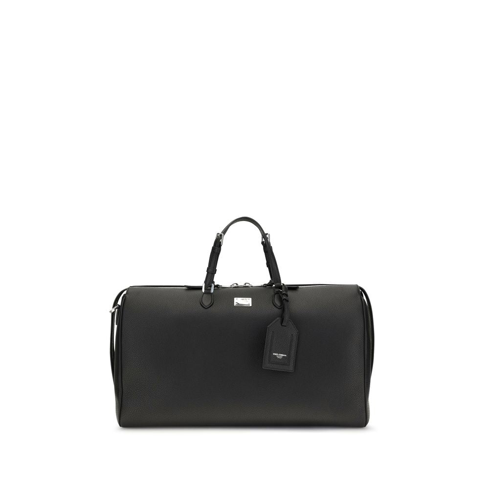 Porte-documents Dolce & Gabbana en cuir de veau noir