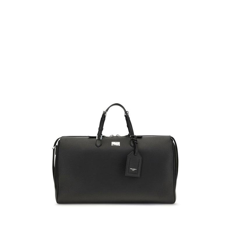 Dolce & Gabbana Black Calf Leather Bos Taurus Briefcase