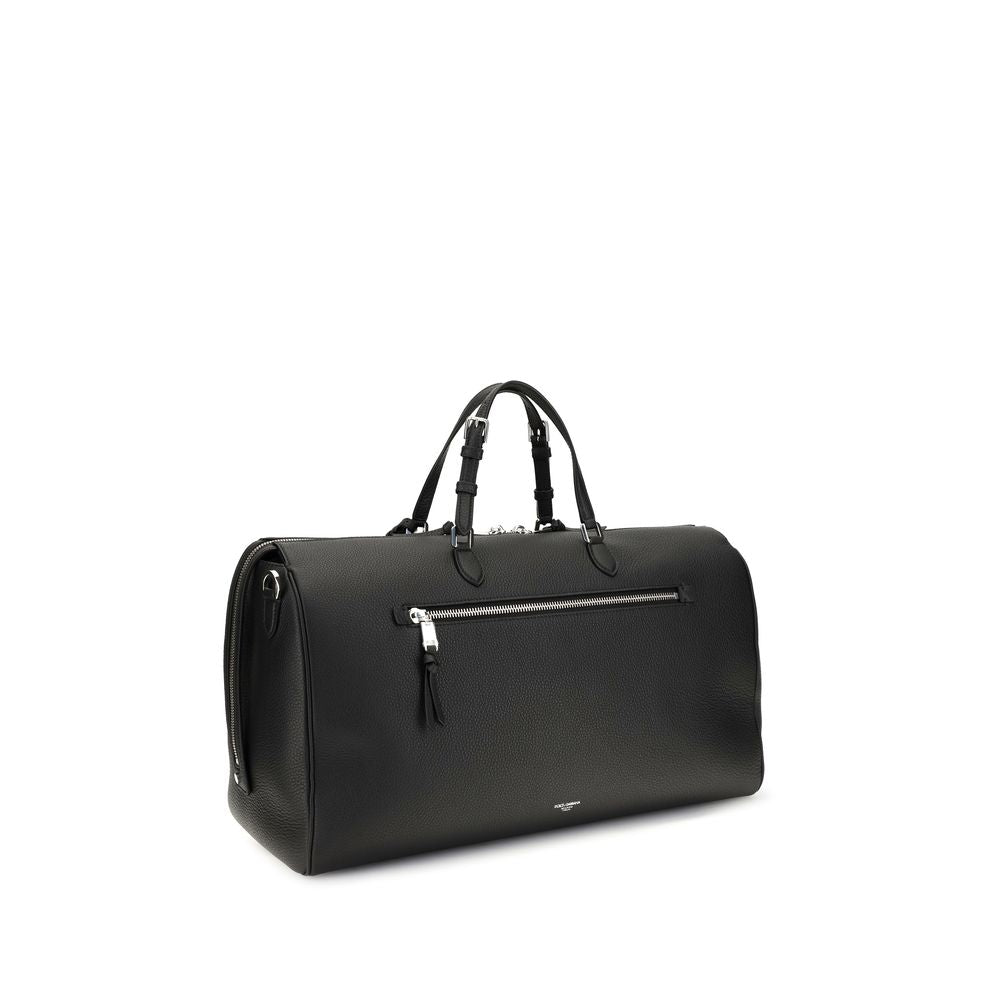 Porte-documents Dolce & Gabbana en cuir de veau noir