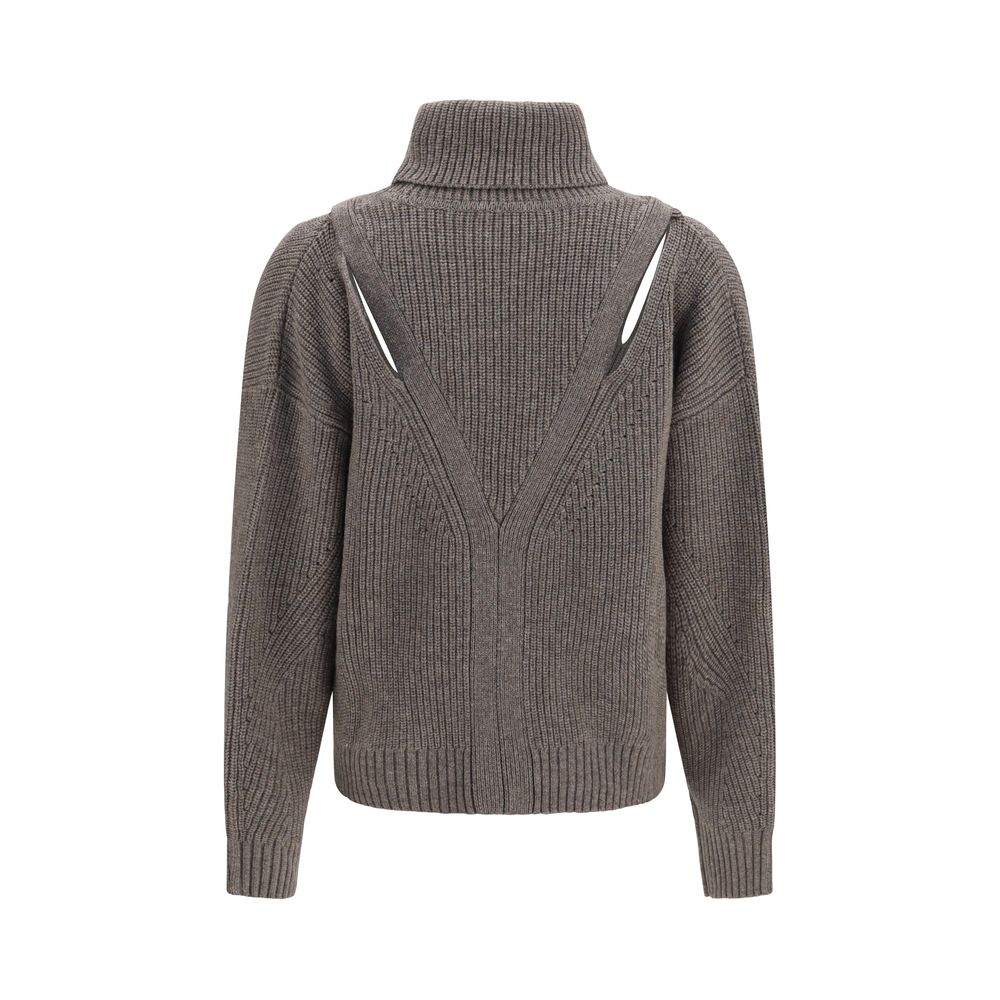 P.A.R.O.S.H. Sweat-shirt en laine beige Oves Aries