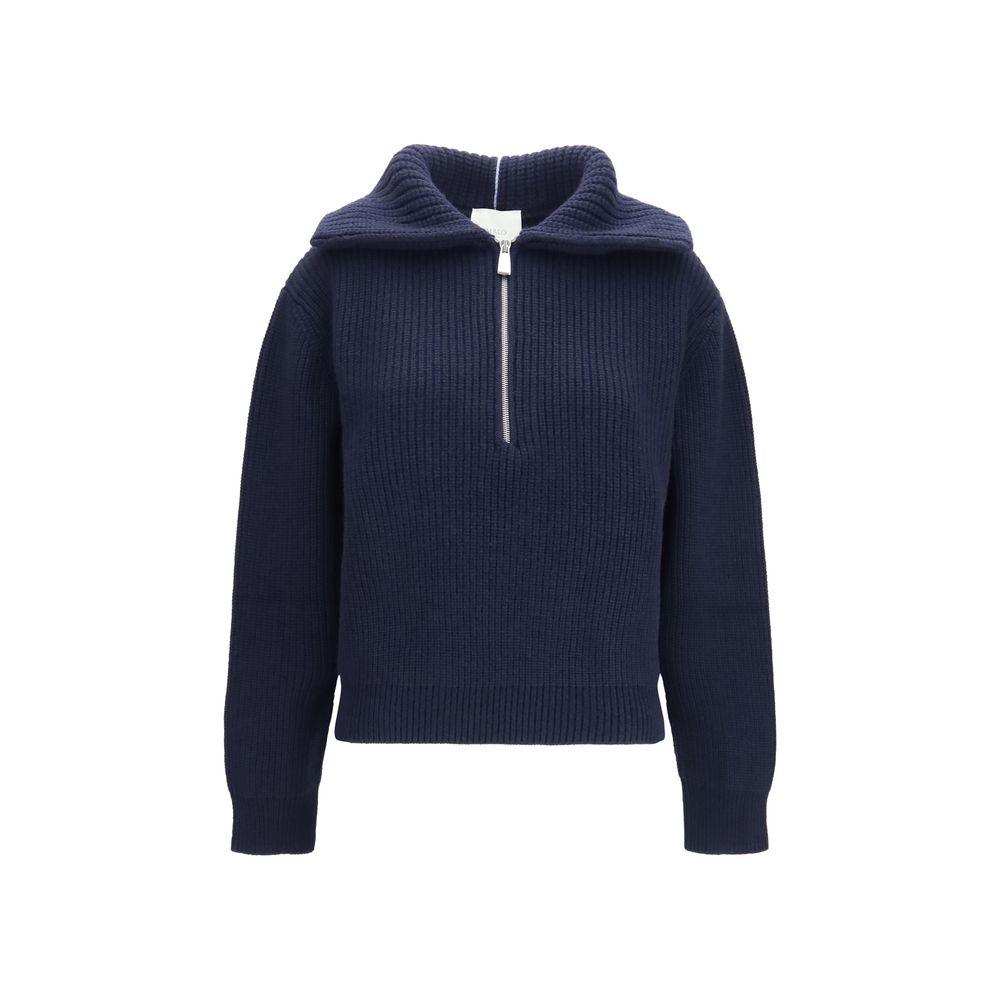 Polo Malo en cachemire bleu