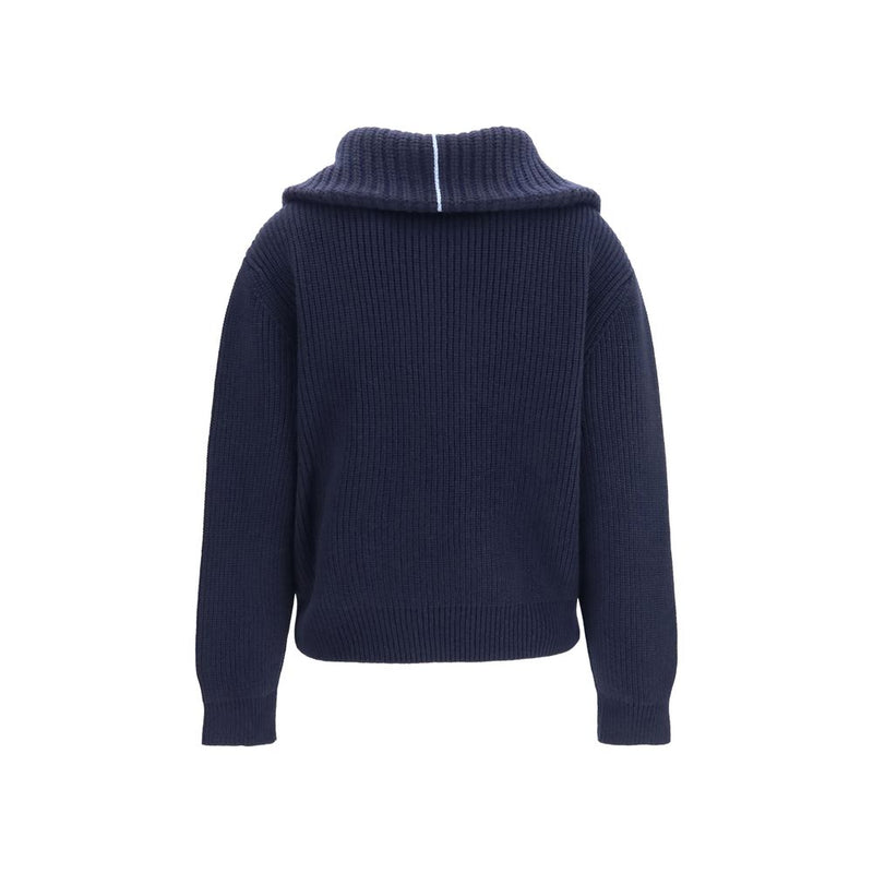 Polo Malo en cachemire bleu