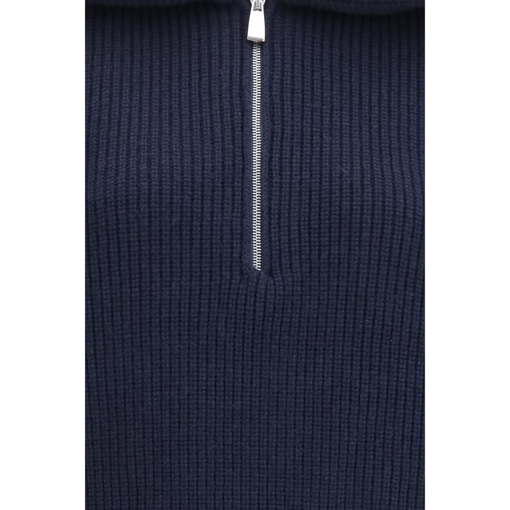Polo Malo en cachemire bleu