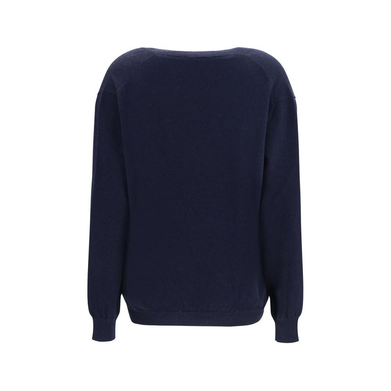 Pull Malo en cachemire bleu