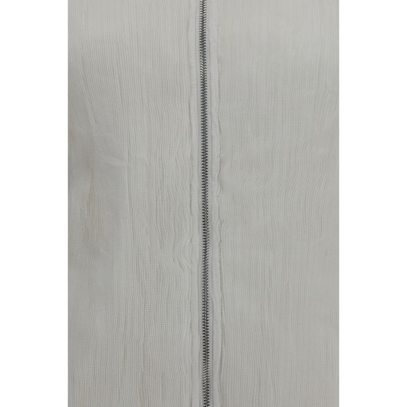 Veste longue en polyester blanc Gongdid Design