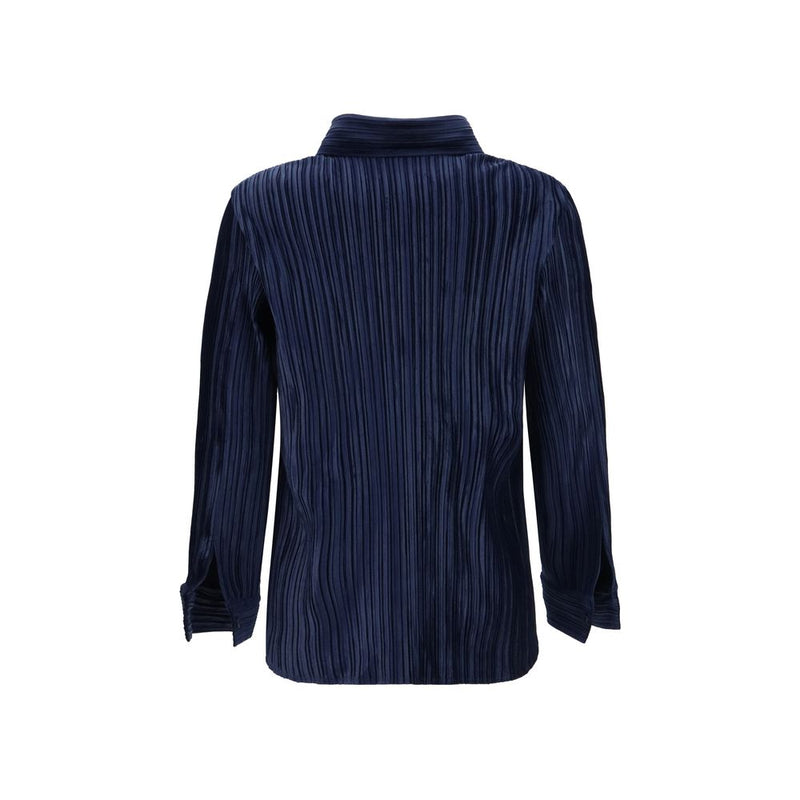 Chemise Gongdid Design en polyester bleu