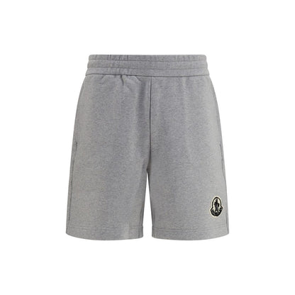 Moncler Gray Cotton Bermuda Shorts