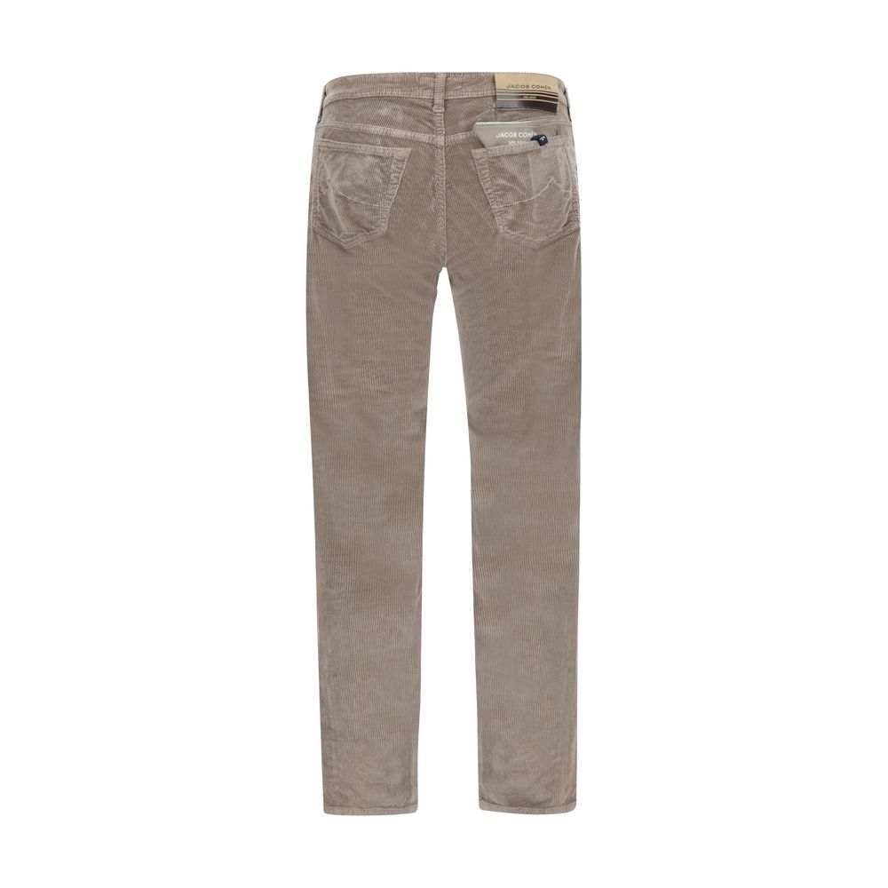 Pantalon en coton marron Jacob Cohen