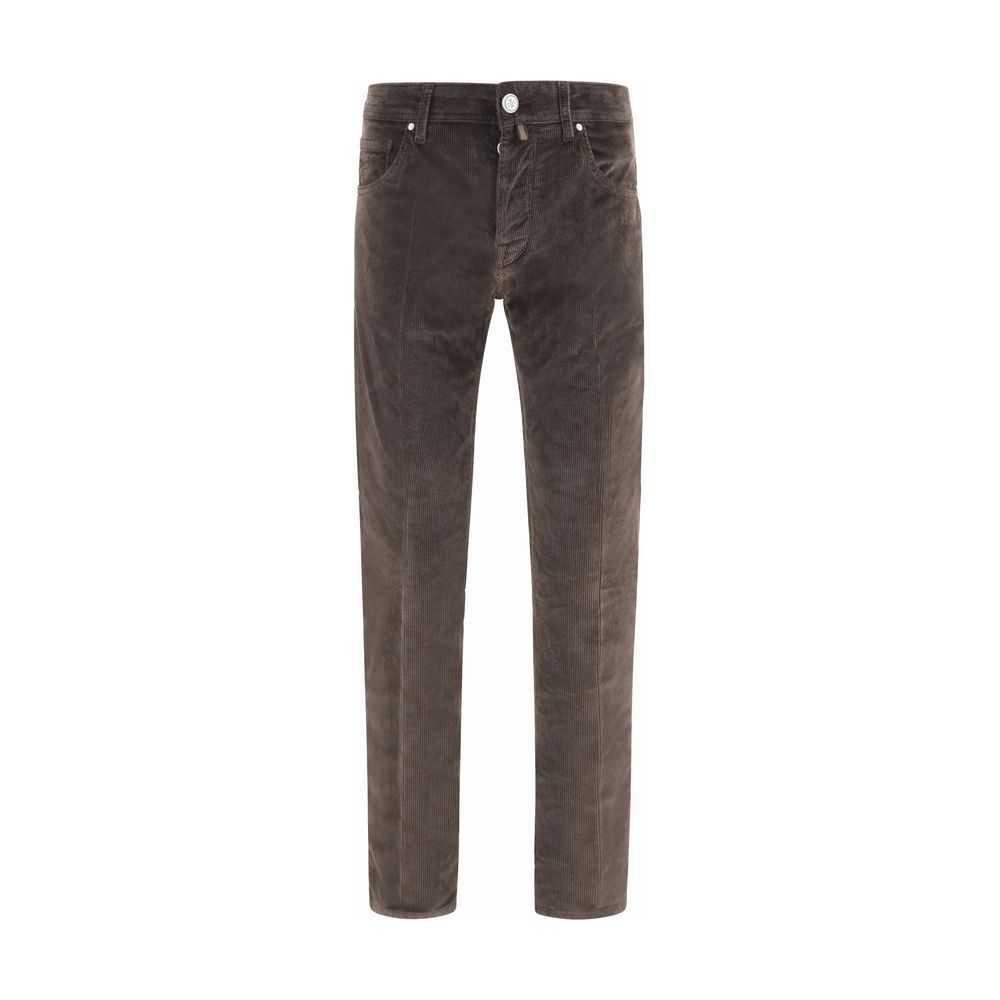 Pantalon décontracté en coton marron Jacob Cohen