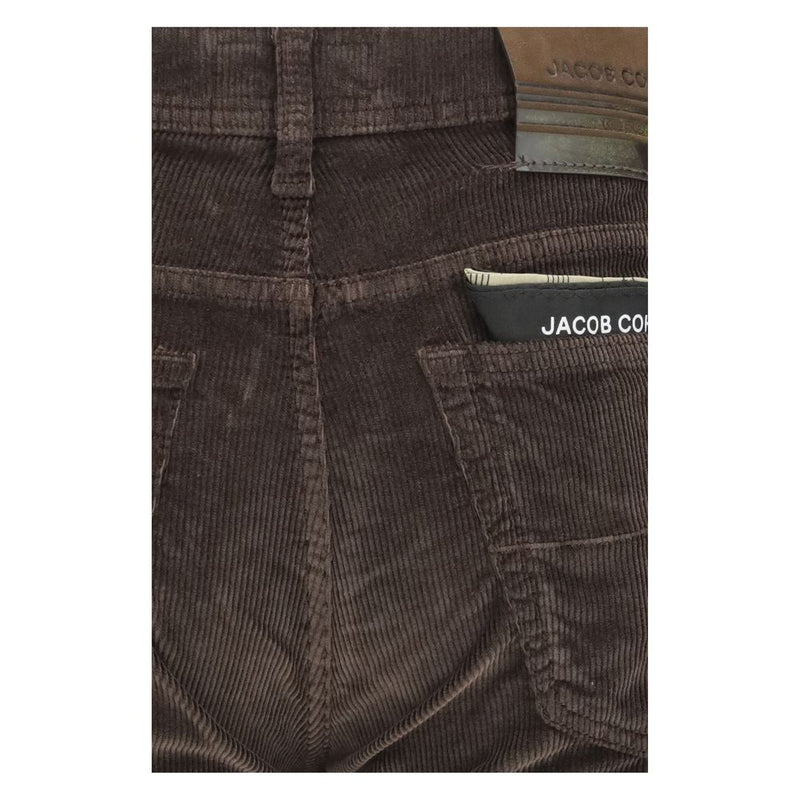 Pantalon décontracté en coton marron Jacob Cohen