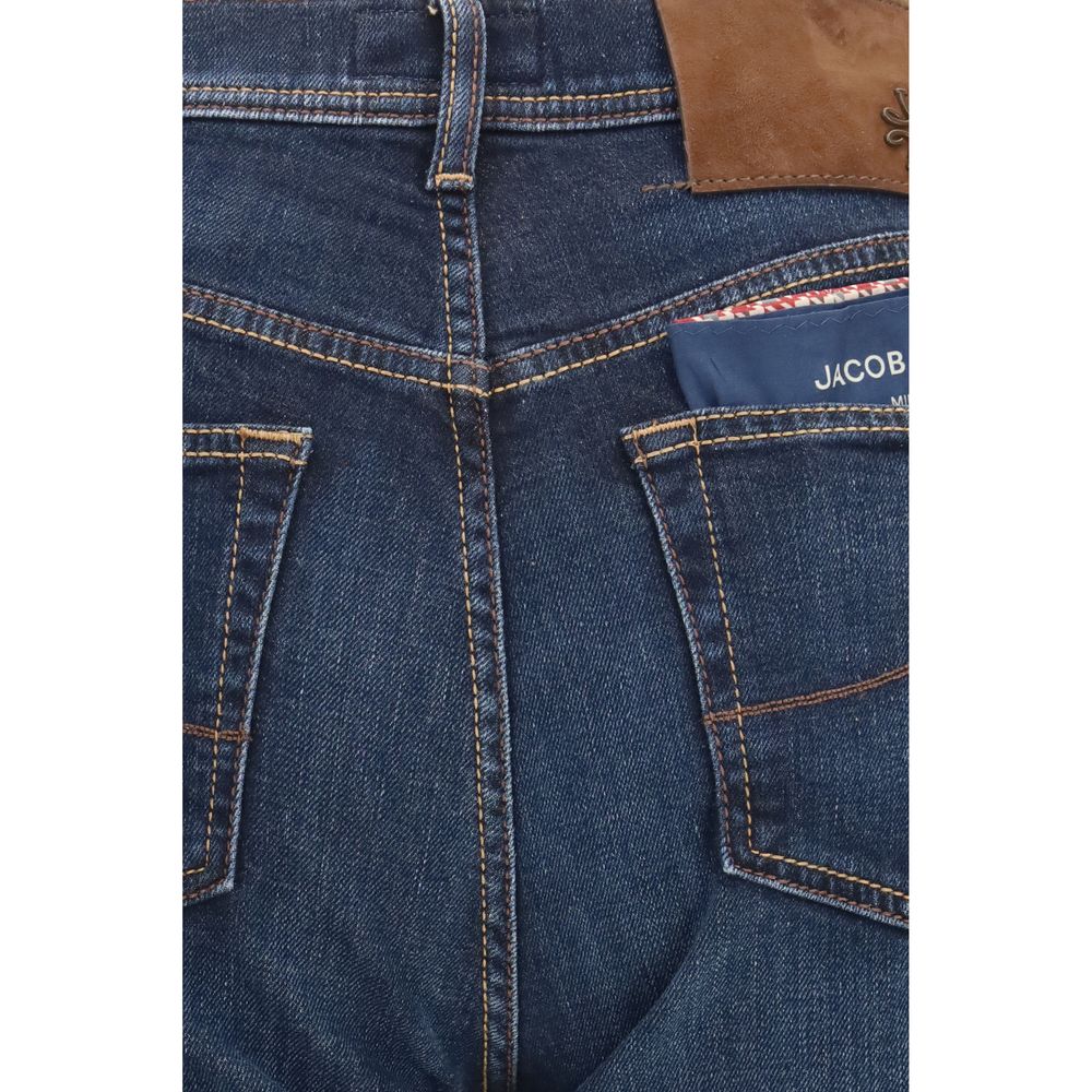 Jean droit en coton bleu Jacob Cohen
