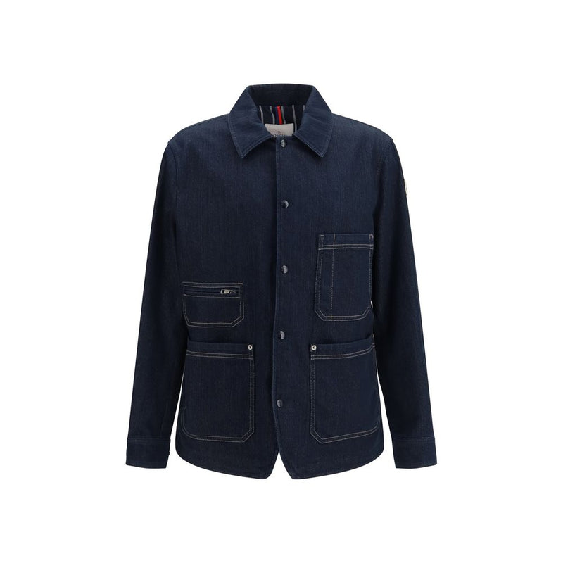 Veste en jean Moncler en coton bleu