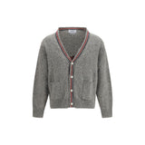 Cardigan Thom Browne en laine grise Oves Aries