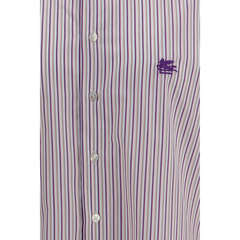 Chemise en coton à motif multicolore Etro