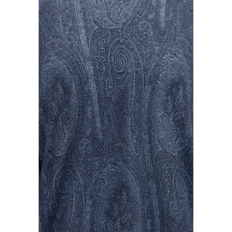 Col roulé Etro en soie bleue