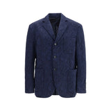 Etro Blue Wool Oves Aries Jacket