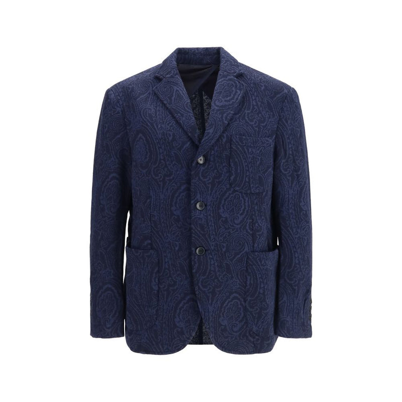 Veste Etro Bleu Laine Oves Aries