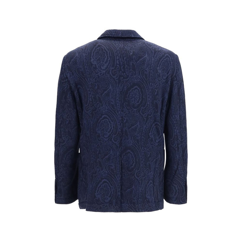 Veste Etro Bleu Laine Oves Aries