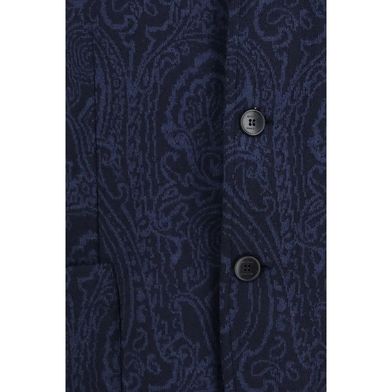 Veste Etro Bleu Laine Oves Aries