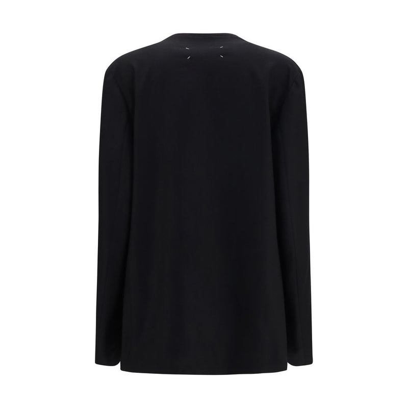 Veste Shell Maison Margiela en Laine Noire Oves Aries