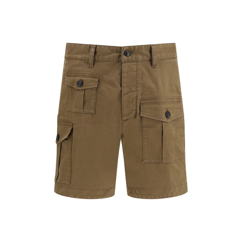 Short bermuda Dsquared² en coton marron