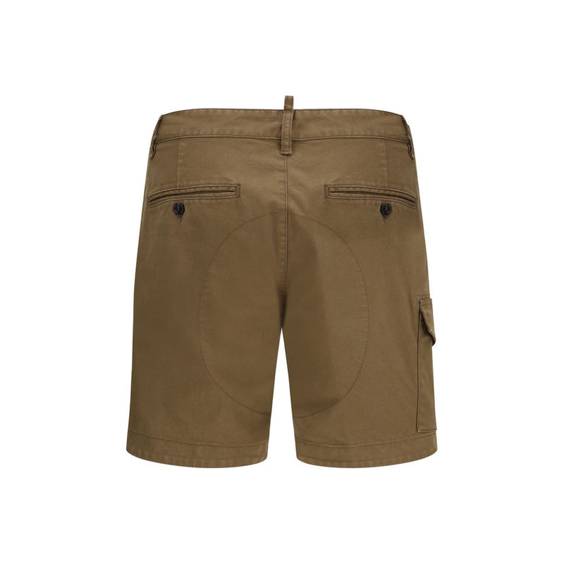 Short bermuda Dsquared² en coton marron