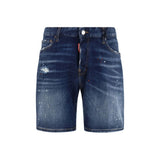 Short bermuda en coton bleu Dsquared²