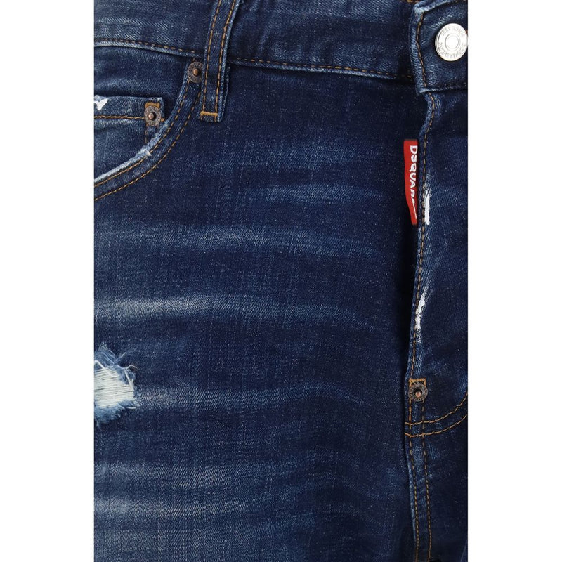 Short bermuda en coton bleu Dsquared²