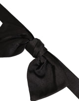 Nœud papillon Dolce & Gabbana pour homme noir 100 % soie réglable