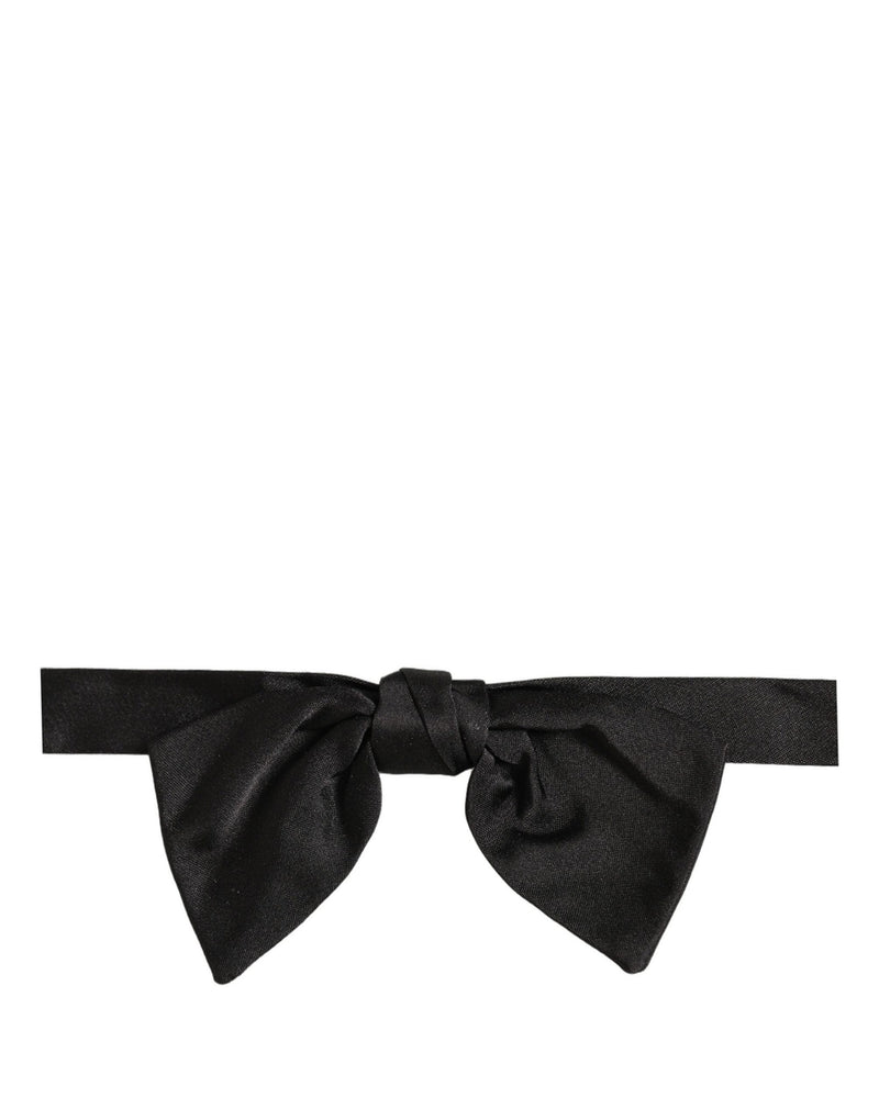 Nœud papillon Dolce & Gabbana pour homme noir 100 % soie réglable