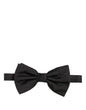 Dolce & Gabbana Men Black 100% Silk Adjustable Neck Papillon Bow Tie