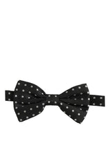 Nœud papillon ajustable Dolce &amp; Gabbana à pois noirs et blancs