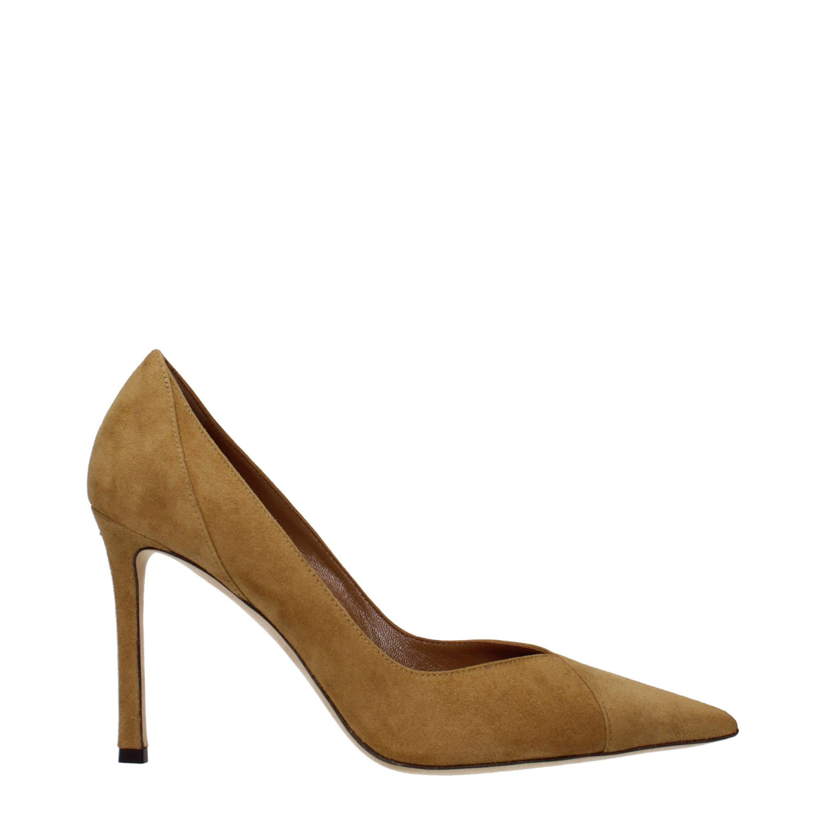 Escarpins à talons hauts en cuir marron de Jimmy Choo