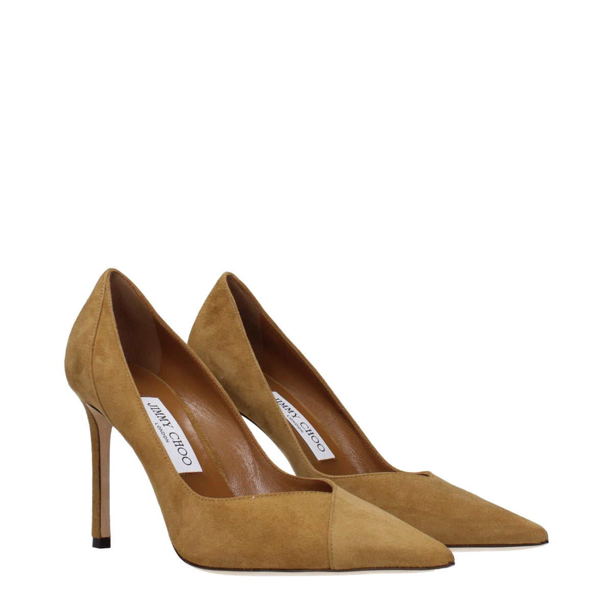 Escarpins à talons hauts en cuir marron de Jimmy Choo