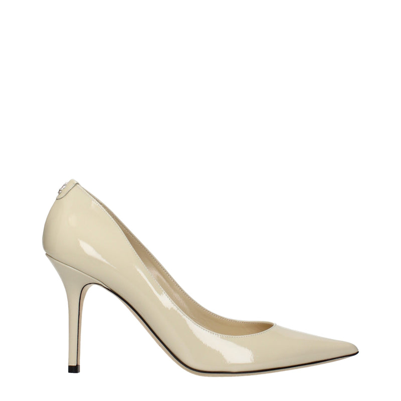 Escarpins Jimmy Choo en cuir beige à talons hauts