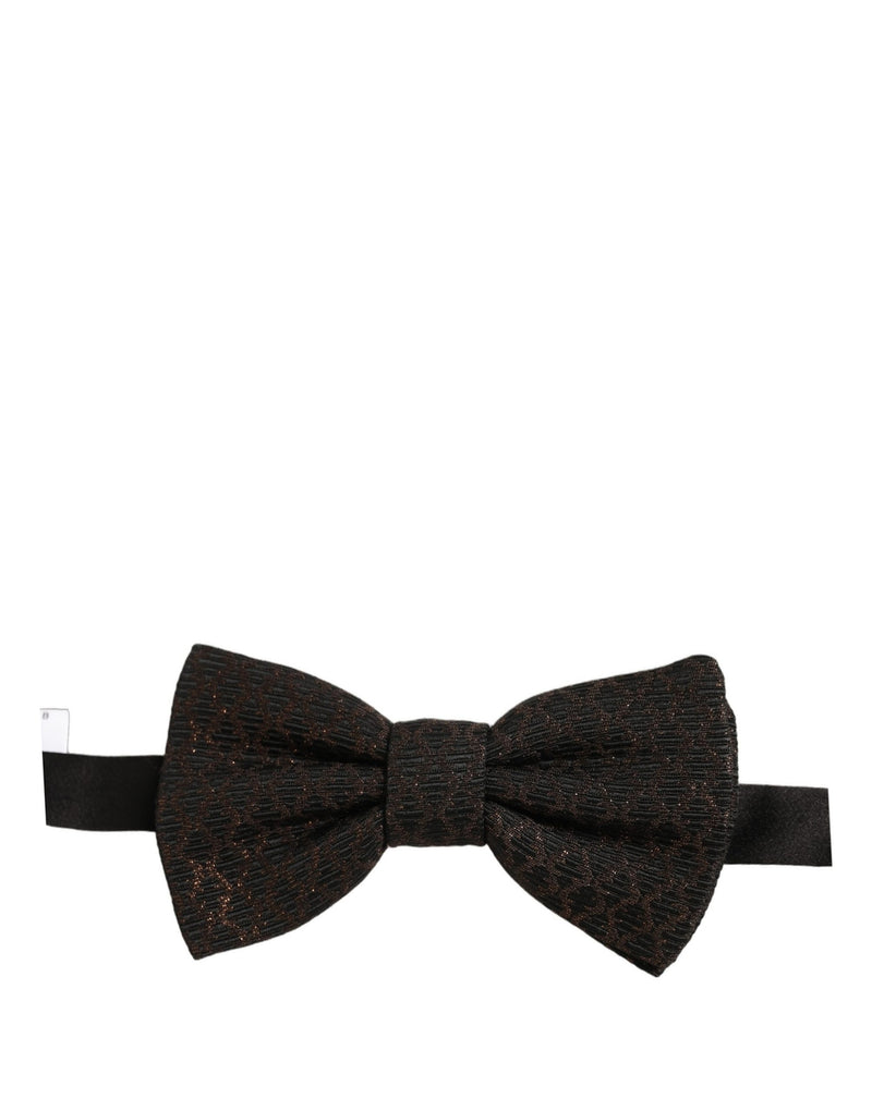 Dolce & Gabbana Homme Papillon Ajustable Marron 100% Soie