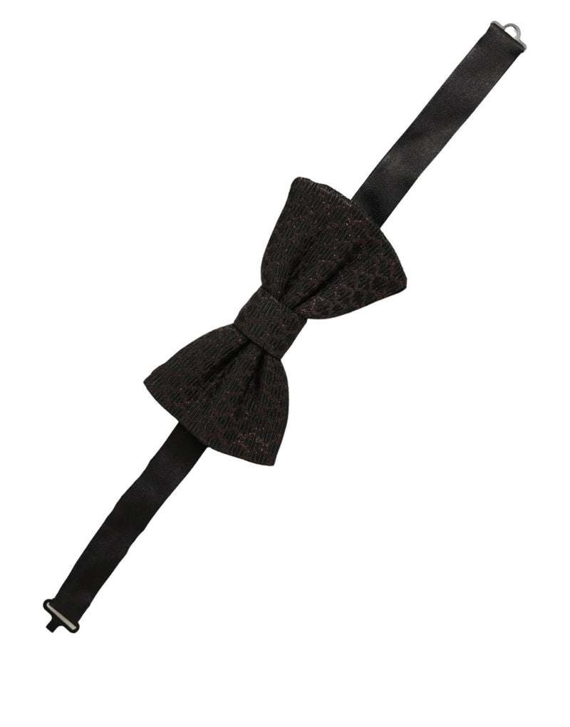 Dolce & Gabbana Homme Papillon Ajustable Marron 100% Soie