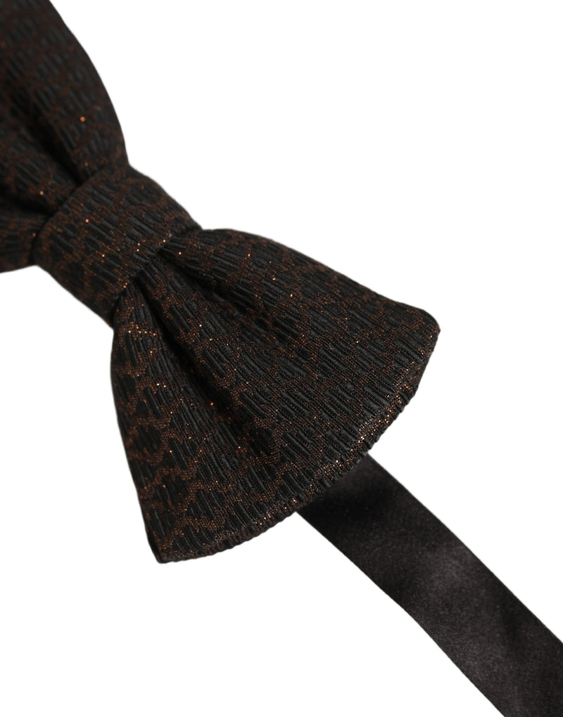 Dolce & Gabbana Homme Papillon Ajustable Marron 100% Soie