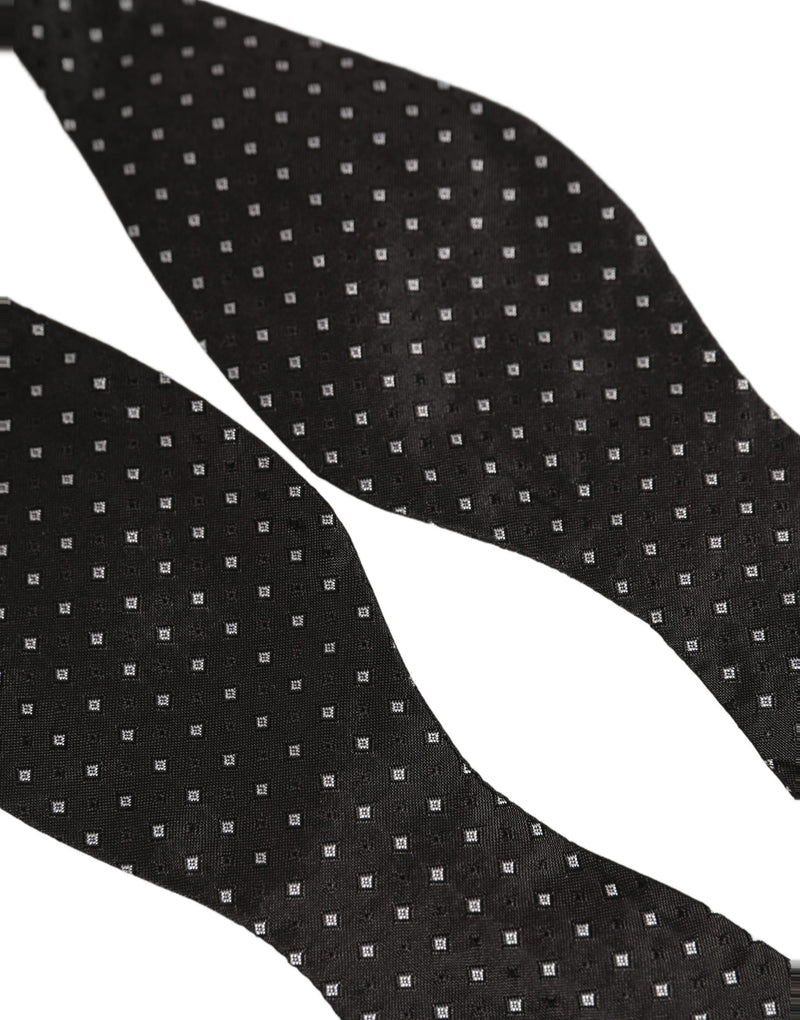 Nœud papillon ajustable Dolce &amp; Gabbana à pois noirs et blancs