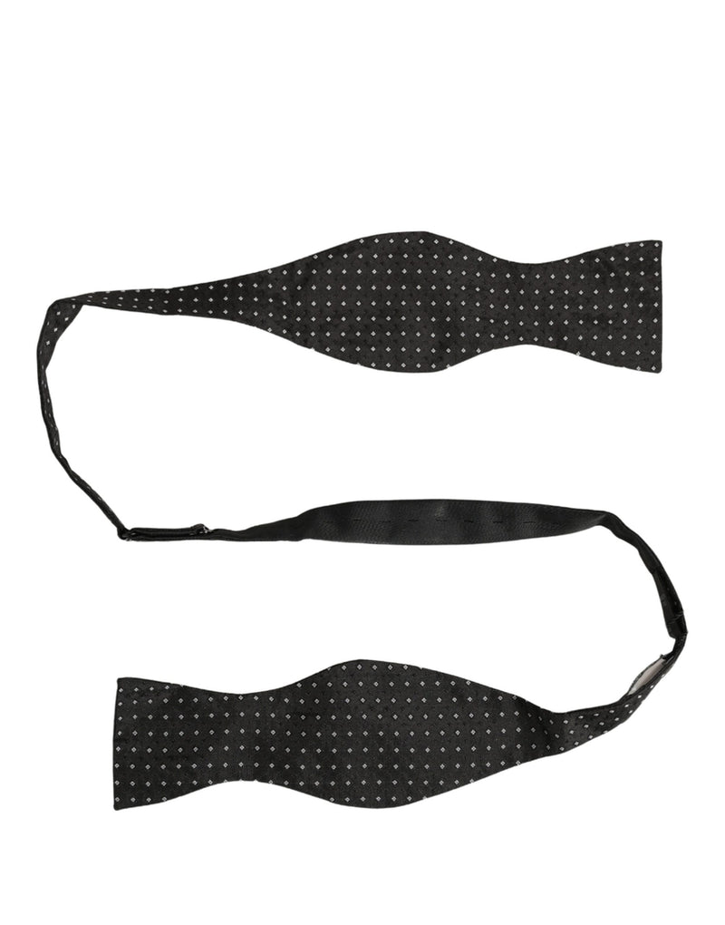 Nœud papillon ajustable Dolce &amp; Gabbana à pois noirs et blancs