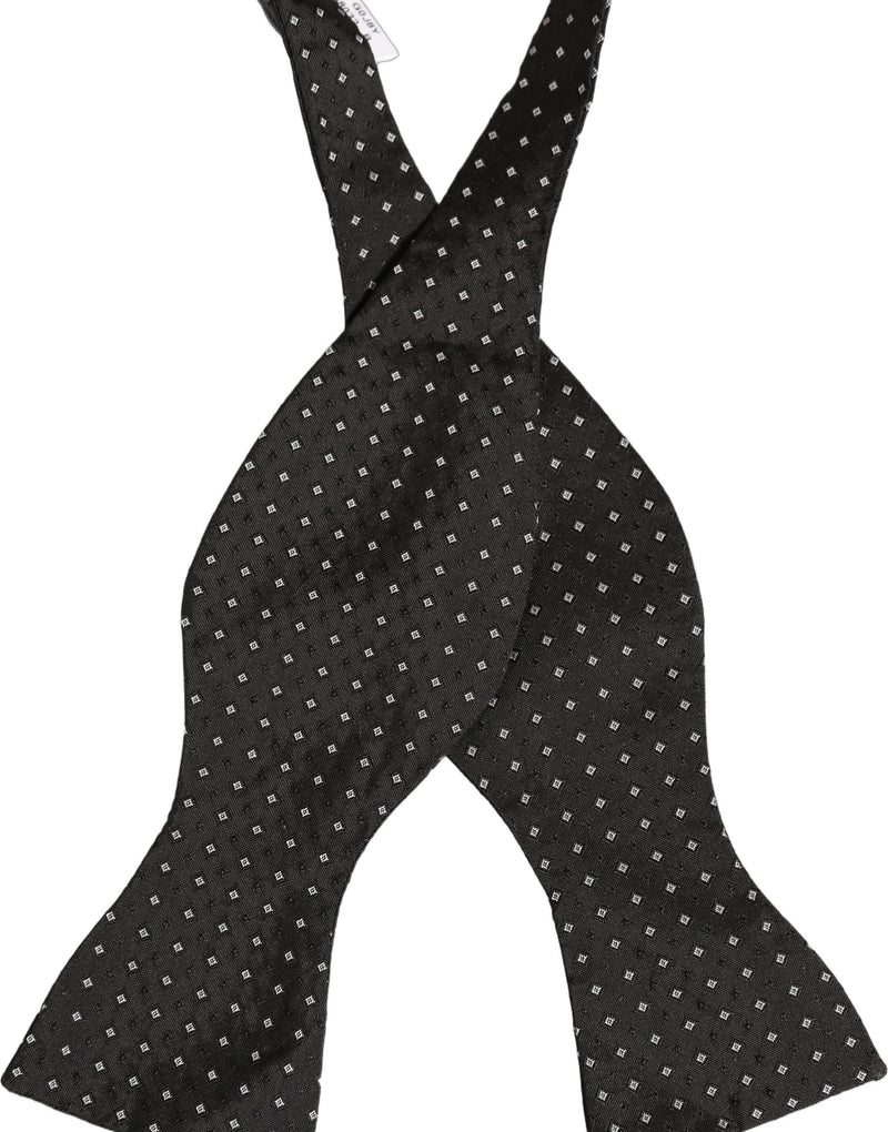 Nœud papillon ajustable Dolce &amp; Gabbana à pois noirs et blancs