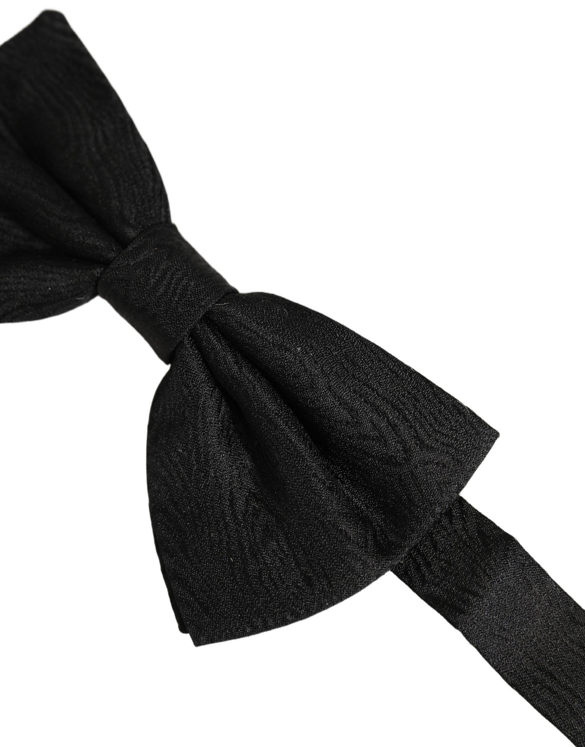 Nœud Papillon Réglable Dolce & Gabbana en Soie Brocart Noire pour Homme
