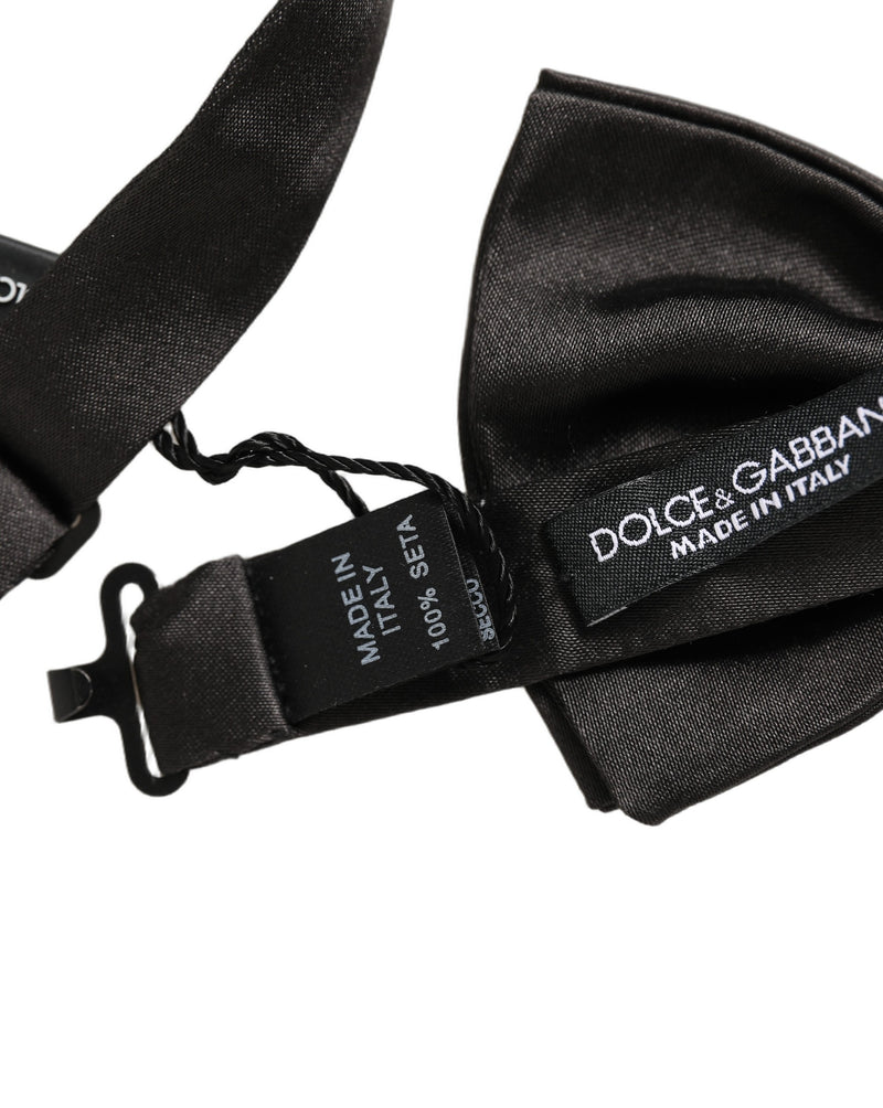 Nœud papillon réglable Dolce & Gabbana Homme Noir 100% Soie