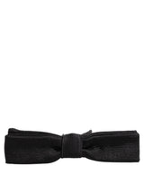 Nœud papillon Dolce & Gabbana pour homme noir 100 % soie réglable