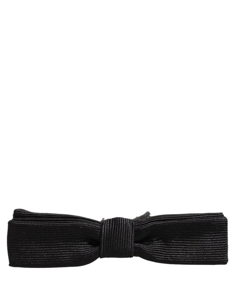 Nœud papillon Dolce & Gabbana pour homme noir 100 % soie réglable
