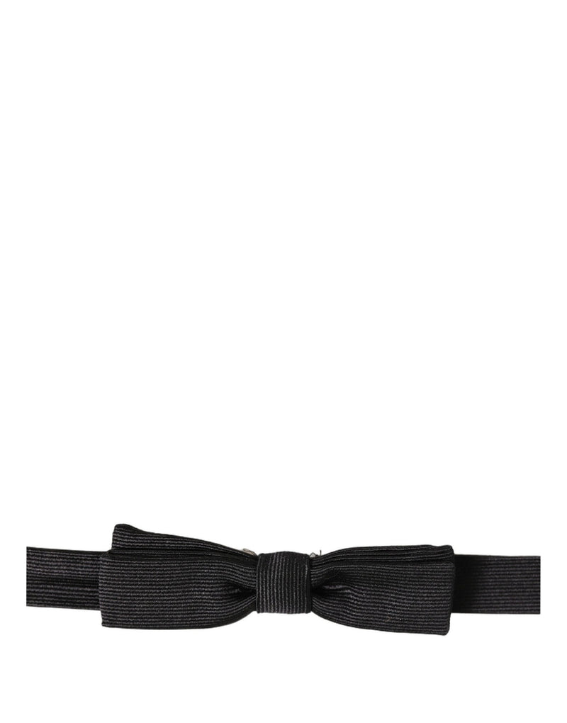 Nœud papillon Dolce & Gabbana pour homme noir 100 % soie réglable