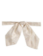 Dolce & Gabbana Men Ivory Paisley SIlk Adjustable Neck Papillon Bow Tie