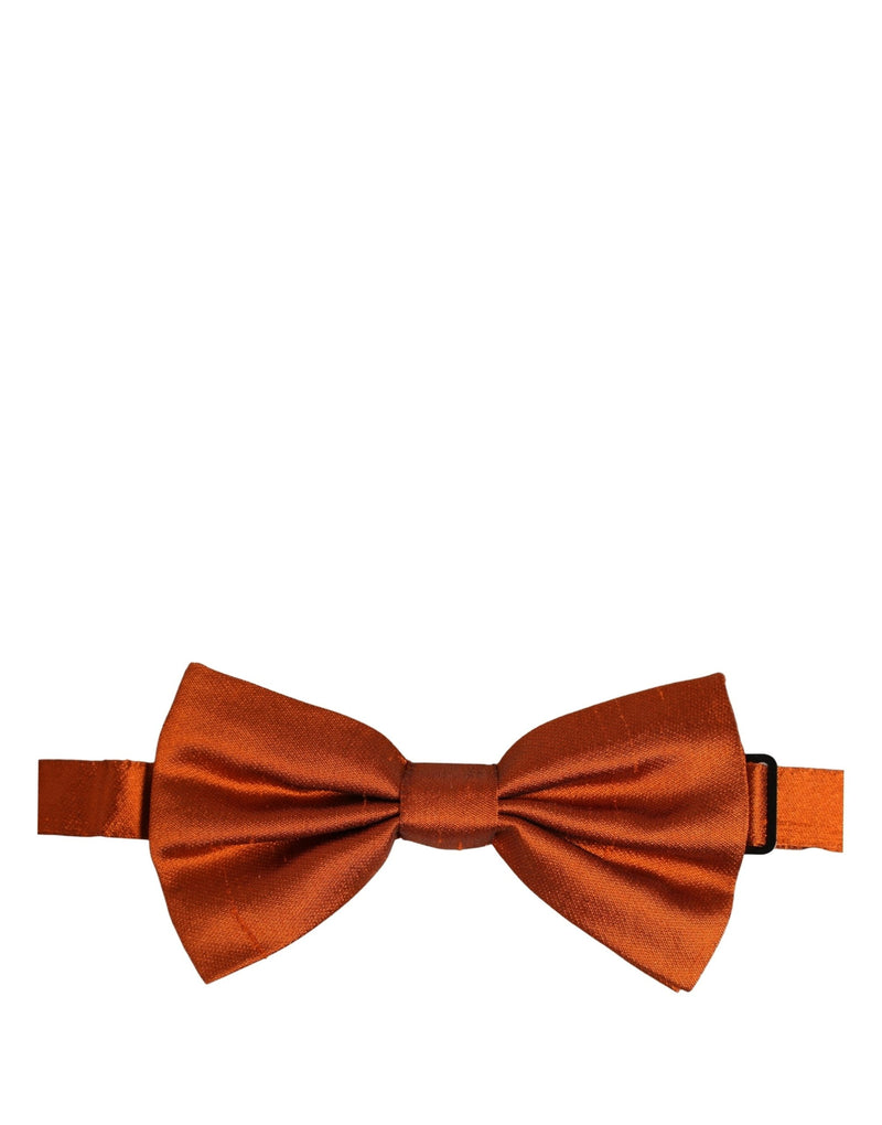 Nœud papillon Dolce & Gabbana pour homme, orange, 100 % soie, réglable