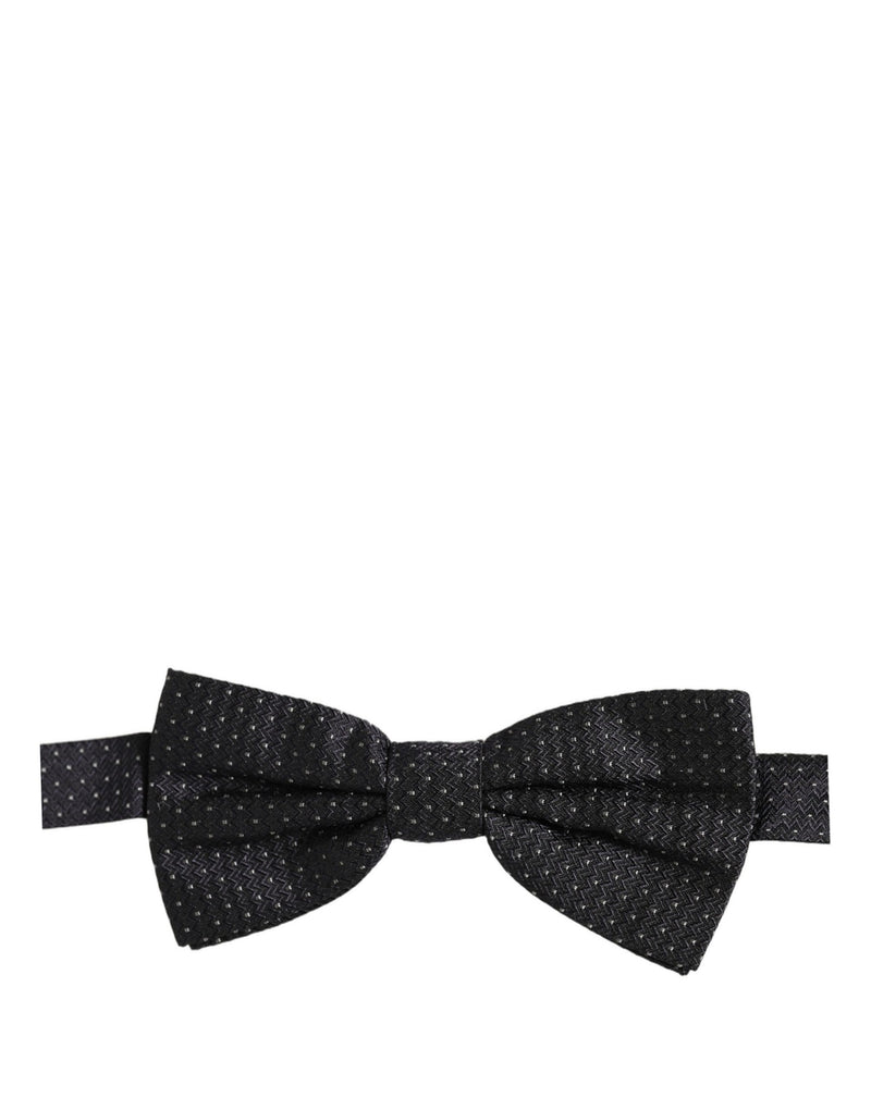 Nœud papillon ajustable Dolce &amp; Gabbana à pois noirs et blancs