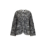 Cardigan Forte_Forte en alpaga Vicugna Pacos gris